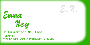 emma ney business card